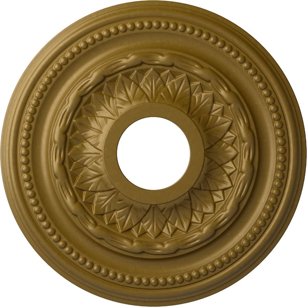 Ekena Millwork Galway Ceiling Medallion (Fits Canopies up to 3 1/4"), Hand-Painted Gold, 15 3/4"OD x 3 1/4"ID x 1"P CM15GAGLS - main